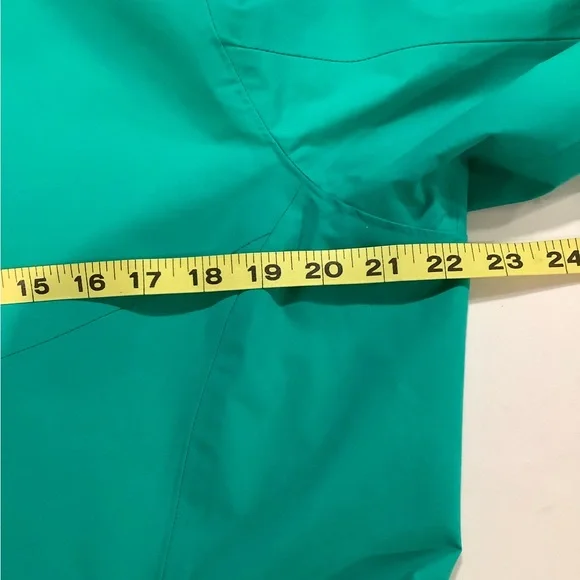 Marmot Womens Aqua Green Raincoat size Large - Picture 9 of 10